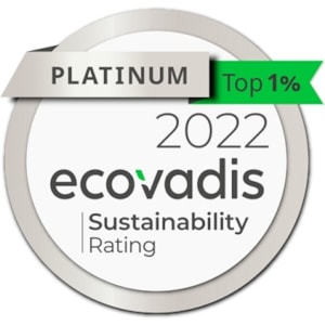 Platinum Medal in the annual EcoVadis assessment of corporate social responsibility (CSR)